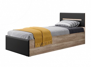 "Наоми" Кровать 900 КР-12 (Дуб Каньон/Графит) с проложками