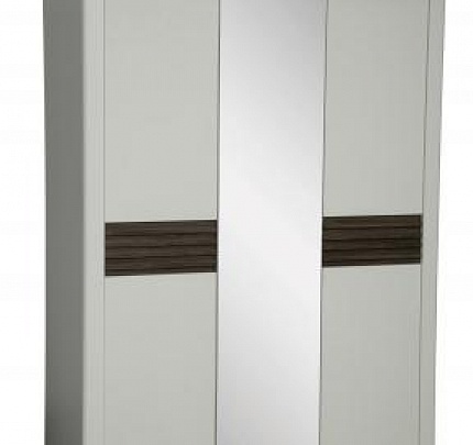Шкаф для одежды 3-х дверный "Амелия" 36.01-01 (Белый лофт/Дуб стайлинг) 