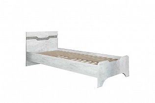 Кровать 900 "Либерти" (бетон светлый)