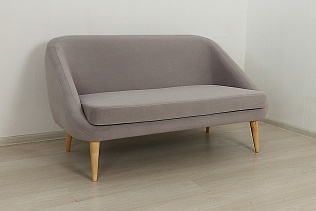 Нераскладной диван "Каприз" (2П) (Ultra angora/свет)