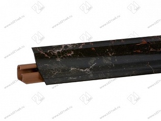 Плинтус кухонный "Мрамор марквина черный глянец" 3,0м, LB-231-6094