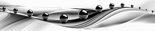 Интерьерная панель Черные шары 3000*600*1,5мм (Абстракция 51)